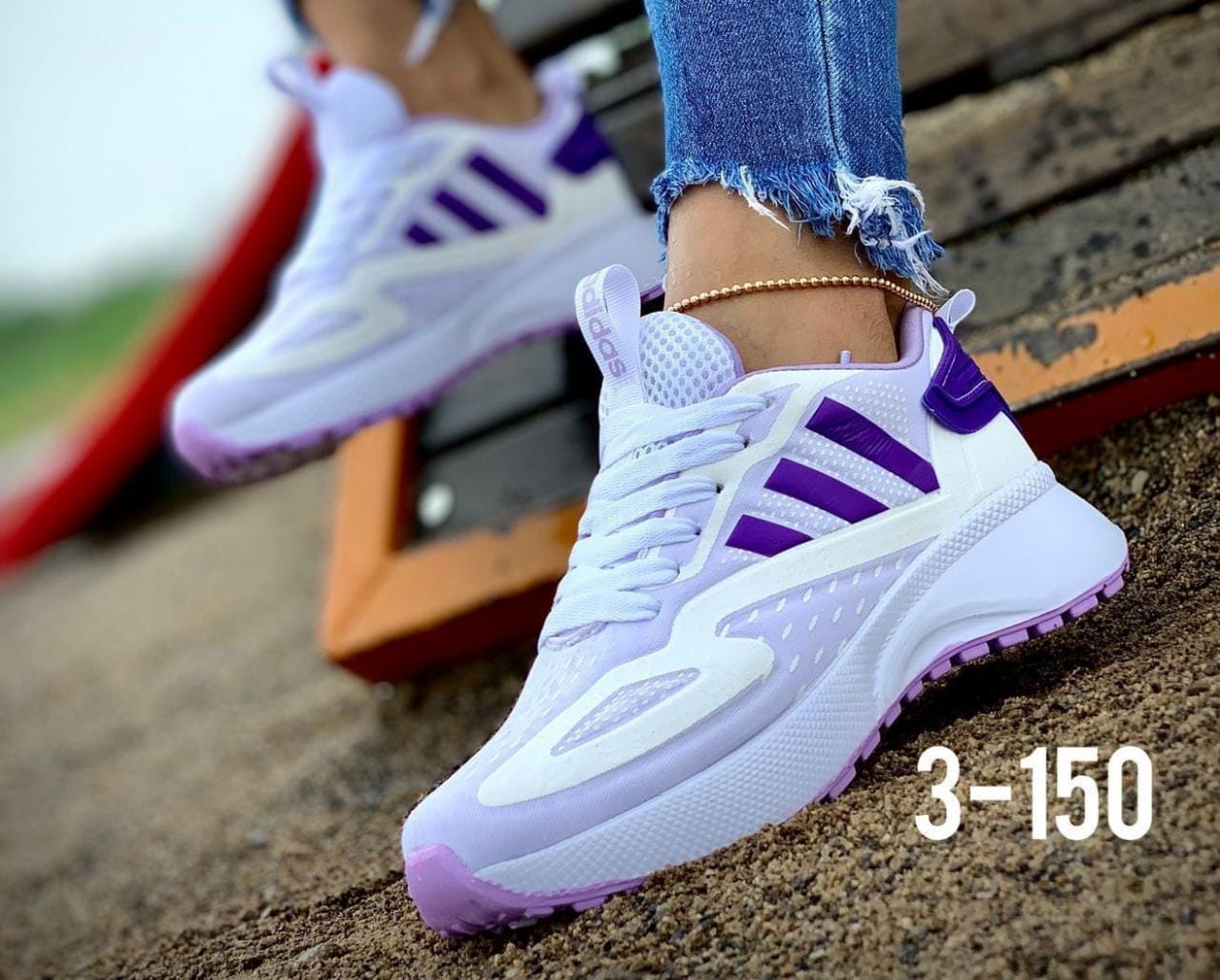 Adidas Blanco/Morado