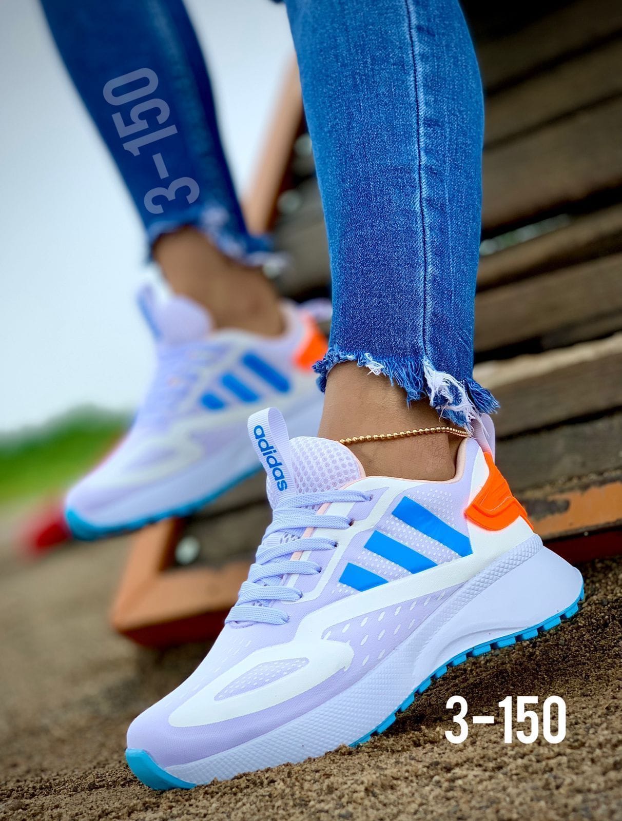 Adidas Blanco/Azul/Naranja